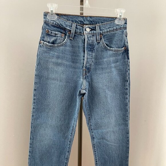 Levi's 501 High Waist Cuffed Jean Size 24 - Picture 1 of 7